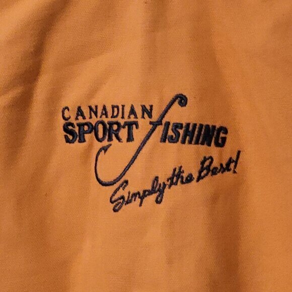 Vtg Grant Activewear Men's Jacket Size S 90's Canadian Sport Fishing Vented - Picture 4 of 6